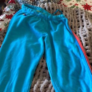 Aviator nation blue striped sweatpants